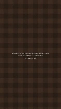 a brown and black checkered pattern with the words, i am not able to describe that