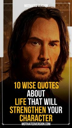 a man with long hair and beards on the cover of a magazine, which reads 10 wise quotes about life that will straighten your character