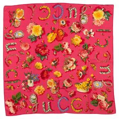 Gucci coral silk scarf with multicolor flowers. Hand rolled edges. Please refer to photos for minor stains. Multicolor Flowers, Gucci Floral, Coral Flowers, Dream Style, Hand Roll, Silk Scarf, Scarf Accessory, Coral, Fashion Accessories