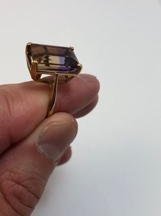 10K gold ametrine ring | Etsy Formal Gold Amethyst Crystal Ring, Formal Gold Faceted Amethyst Ring, Ametrine Ring, Seed Pearl Ring, Cameo Ring, Vintage Cameo, Garnet Rings, The 1980s, Gold Set