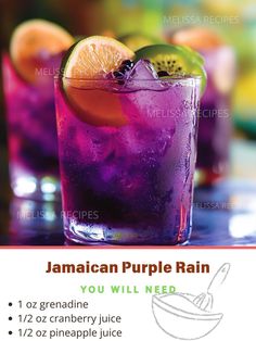 the jamaican purple rain cocktail recipe