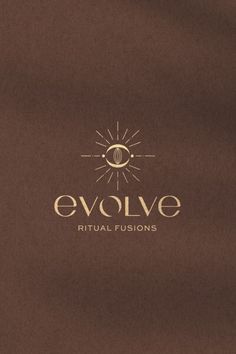 Branding For Evolve, Ceremonial cacao, main logo mockup on a gradient background Earthy Logo Design, Wellness Logo Design, African Logo, Earthy Logos, Minimal Logo Design Inspiration, Creative Logo Design Art, Mystic Logo, Brand Visual Identity, Spiritual Logo