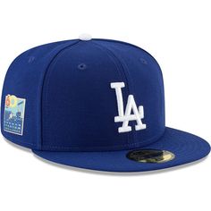 Never stop sporting your Los Angeles Dodgers pride with this 60th Anniversary Authentic Collection On-Field 59FIFTY fitted hat from New Era. It's sure to be a standout in your collection of gear as you get ready for another season of Los Angeles Dodgers baseball. The raised team logo embroidered on the front of this cap proves that it's meant for a die-hard fan like you.Never stop sporting your Los Angeles Dodgers pride with this 60th Anniversary Authentic Collection On-Field 59FIFTY fitted hat Los Angeles Dodgers Logo, Jackie Robinson Day, Dodger Game, Dodger Hats, Topi Snapback, 59fifty Hats, Jackie Robinson, New Era Fitted, New Era Cap