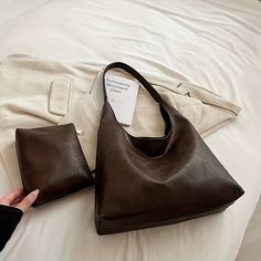 Faster shipping. Better service Purse Brands, Pretty Bags, Coffee Colour, Cute Bags, New Wardrobe, Hobo Bag, Fashion Inspo Outfits, Leather Bag, Vintage Ladies