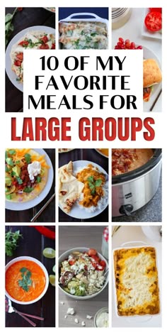 meals for a crowd Meals For Large Groups, Group Dinner, Ground Beef And Cabbage, Large Group Meals, Easy To Cook Meals, Large Family Meals, Vacation Meals, Inexpensive Meals