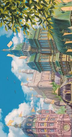 an image of a castle in the sky