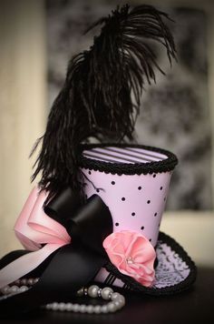 Pink Top Hat, Top Hat Fascinator, Mini Top Hats, Mad Hat, Mini Hats, Burlesque Costumes