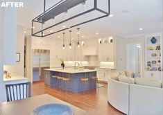 a large open concept kitchen and living room