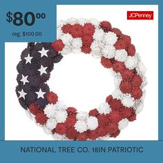 the national tree co patriotic wreath is $ 80 00