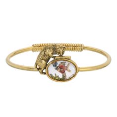 Whimsical Cat & Fish Bowl Spring Hinge Bracelet Hinge Bracelet, Chic Fashionista, 1928 Jewelry, Whimsical Cats, Vintage Inspired Jewelry, Cameo Jewelry, Curious Cat, Creating Jewelry, Hinged Bracelet