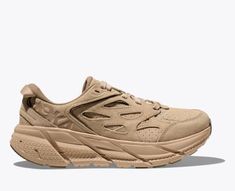 HOKA® Clifton L Suede for | HOKA® Hoka Clifton, New Zealand North, Kids Exploring, Casual Trainers, Hoka One One, Everyday Shoes, Lacing Sneakers, Sand Dunes, Bold Color