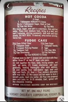 a close up of a can of food with information on it's label and description