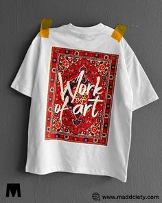 work of art oversized tshirt limited edtion is available now at @maddciety get yours now by sending dms or messaging us on whatsapp +212625880277 visit our website in bio for more articles Get Yours Now, Oversized Tshirt, Shirt Designs, Tshirt Designs, T Shirt, How To Wear, Art