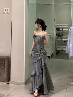 Slim Evening Dress, Nature Dresses, Rosette Dress, Fancy Wedding Dresses, Shimmer Dress