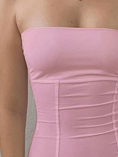 ⚡Buy 2023 Paneled Solid Color Bandeau Top Pink M under $9.00 in Tops&Tees at AnotherChill.com Online. Style: Casual/Street/Y2K/Sweet/Sexy/Basic. Fabric Content: Polyester Blend. Fit Type: Slim fit. Neckline: Strapless. Sleeve Length: Sleeveless. : Elevate your fashion game with this trendy and versatile paneled solid color bandeau top. Perfect for any occasion, whether it's a casual hangout with friends or a night out on the town. Made from a comfortable polyester blend fabric, it offers a slim Hangout With Friends, Tool Tattoo, Cream Eyeliner, Street Y2k, Bandeau Tops, 2000s Outfits, Mini Dress Formal, Green Day, Bandeau Top