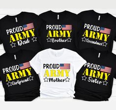 Army Shirt Design, Army Graduation Shirts For Family, Graduation Shirts For Family, Military Party, Military Homecoming