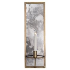 Niermann Weeks Regent 17 Inch Wall Sconce by Visual Comfort and Co. Regent Wall Sconce by Visual Comfort and Co. - NW 2115HAB Antique Brass Sconces, Mirror Sconces, Visual Comfort Lighting, Wall Lighting Design, Wall Candles, Highland Park, Wall Light Fixtures, Antique Mirror, Visual Comfort