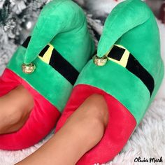 Olivia Mark - Winter Boots for Women: Stylish Round-Toe Design with Patchwork Contrast Cozy Cartoon, Flats Shoes Comfortable, Winter Comfort, Faux Fur Slippers, Round Toe Shoes, Warm Shoes, Fuzzy Slippers, Shoe Tags, Chic Type