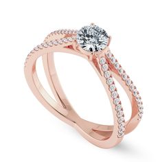 The Jewelove Solitaire Ring 18k Rose Gold Solitaire Diamond Ring. Metal : 18K Rose Gold Gold Purity : 18K Purity Mark : 18K Center Gemstone : Natural Diamond  Solitaire Weight : 0.50 cts. Side Diamond Weight : 0.52 cts. Setting : 4 Prongs setting Solitaire Diamond Clarity : VS Solitaire Diamond Color : J  Side Diamond Clarity : SI Side Diamond Color : IJ Estimated Gold Weight : 4.50 g Solitaire Certificate : IGI / GIA Side Diamond Grading Report : SGL Platinum Solitaire Rings by Jewelove Want a Round Pink Gold Diamond Ring, Pink Gold Round Diamond Ring, Luxury Pink Gold Diamond Ring With Brilliant Cut, Luxury Rose Gold Diamond Promise Ring, Luxury Brilliant Cut Pink Gold Diamond Ring, Luxury Rose Gold Diamond Ring For Anniversary, Luxury Rose Gold Promise Diamond Ring, Elegant Pink Gold Diamond Ring With Brilliant Cut, Formal Pink Gold Rings With Brilliant Cut