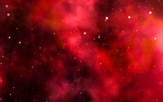 red and black space filled with lots of stars