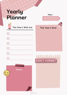 24 Best Free Printable Yearly Planner Templates for 2022 notion_template_ideas_for_students #digitalblogplanner #notion_main_page_templatechristianplanner📌. Yearly Planner Aesthetic, Print Planner Free Printables, Scheduled Template, Yearly Planner Ideas, Year Planner Ideas, Design Planner Pages, Year Planner Template, Year Planner Design, New Years Planner