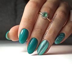 Short Summer Nails 2023, Nail Art Designs 2023, Nails Short Summer, Green Acrylic Nails, Summer Nails Ideas