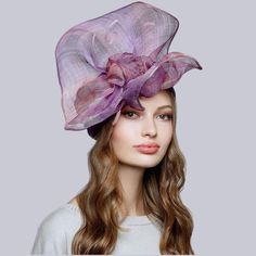 A VINTAGE TOUCH OF CHARM AND ELEGANCE Kentucky Derby Hats Flower Shape Charming Kentucky Derby Hats glorify your personality and enhance the positivity of your etiquette on all occasions. - Sizes: 57cm(22,4 inches); 59cm(23,23 inches); - Created using high-quality violet blended color handwoven sinamay fiber; - Handmade; 📌Head size, To choose the right hat, it's important to know the size of your head. If you visit a milliner to have a custom hat made, they will determine your size. If you pref Brimmed Headpiece For Royal Ascot, Short Brim Headpiece For Church, Purple Top Hat For Royal Ascot, Multicolor Evening Hats For Summer, Elegant Multicolor Brimmed Hat, Elegant Multicolor Hat For Evening, Flower Headpiece For Garden Party, Elegant Multicolor Short Brim Hat, Elegant Multicolor Evening Hat