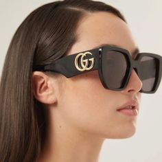 Brand: Gucci Model:Gucci Gg0956s 003 54-19-145 Condition: New Gender: Women’s Age Group: Adult Color: 003 Frame Color: Black Frame Material: Acetate, Plastic Lens Color: Black Lens Socket: 54 Mm Bridge Width: 19 Mm Temple Length: 145 Mm Polarized: No Made In Italy Item Includes: - Authentic Sunglasses - Certificate Of Authentic - Authentic Case, Bag - Cleaning Cloth We Guarantee That All Our Items Are 100% Authentic And Brand New. Gucci Sunglasses Women, Model Gucci, Sunglasses Gucci, Argyle Diamonds, Big Sunglasses, Gucci Women, Sunglasses Women Oversized, Gucci Marmont, Gucci Model