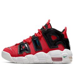 (GS) Nike Air More Uptempo 'I Got Next' DV2205-600 (SNKR/Retro/Basketball) Green Noise, Nike Air More Uptempo, Nike Air More, Retro Basketball, Scottie Pippen, Stylish Sneakers, White Green, Perfect Pair, Nike Air