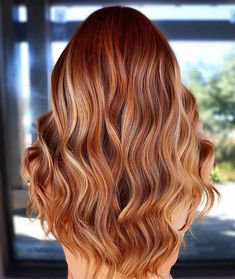 Spring Hair Color Trends, Copper Hair Color Ideas, Red Balayage Hair, Copper Blonde Hair, Mahogany Hair