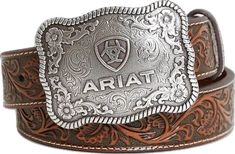 Ariat Belts, Ariat Logo, Handsome Cowboys, Belt Brown