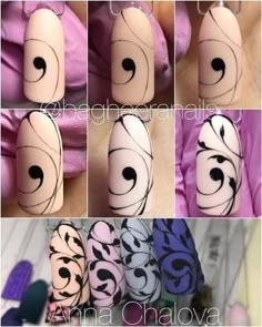 Nails Design Elegant, Swirl Nail Art, Nail Drawing, Lace Nails, Nail Art Techniques, New Nail Designs, Geometric Nail, Painted Nail Art, Nail Art Designs Videos