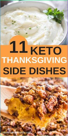 Easy keto Thanksgiving side recipes. Crock pot and dairy free options.