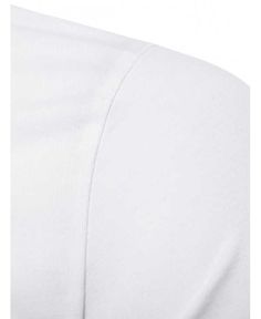 Deep V Striped Tee Shirt - White - 3H85838213 Size S Solid Cotton Slim Fit T-shirt, White Stretch Long Sleeve T-shirt, White Slim Fit Cotton T-shirt, Slim Fit White Cotton T-shirt, Solid Slim Fit Crew Neck T-shirt, Slim Fit Plain Cotton Tops, Cotton Slim Fit Plain Tops, Slim Fit Cotton Plain Tops, White Slim Fit Short Sleeve T-shirt