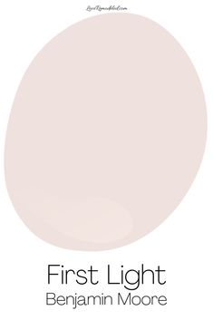 the light pink paint color is from behramm moore's first light