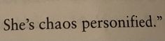there is a sign that says she's chaos personalized
