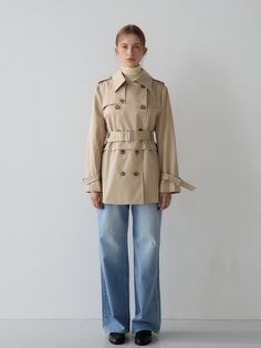 Composition : cotton 61%, poly 33%, nylon 6%Color : beigeCountry of Origin : China Beige Double-breasted Cotton Outerwear, Trench Coat, Jackets & Coats, Composition, China, Clothes For Women, The Originals, Color