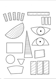 an image of some shapes that are in the shape of a pyramid and other objects