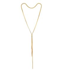 JASMINA LARIAT - Katie Rae Collection Chic Yellow Gold Lariat Necklace With Delicate Chain, Chic Yellow Gold Lariat Necklace With Clavicle Chain, Adjustable Yellow Gold Plated Lariat Necklace, Luxury Gold Lariat Necklace With Long Drop, Luxury Gold Long Drop Lariat Necklace, Gold Plated Minimalist Lariat Necklace, Minimalist Adjustable Lariat Necklace For Formal Occasions, Adjustable Minimalist Lariat Necklace For Formal Events, Minimalist Lariat Necklace With Adjustable Length For Formal Events