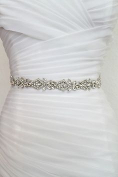 Luxury Crystal Embroidered All Around Bridal Belt. Silver Rhinestone Pearl Thin Wedding Dress Sash. Applique Rose gold Beaded Trim Sash. EVA Slim Wedding Dresses, Bridal Belts, Bridal Sash Belt, Wedding Dress Sash, Wedding Sash Belt, Rose Gold Beads, Dress Sash, Wedding Sash, Wedding Belts