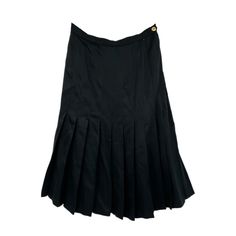 Step Into Timeless Fashion With This Chanel Black Pleated Midi Skirt. Designed To Make You Feel Like You're Walking The Streets Of Paris, This Skirt Is The Perfect Blend Of Classic Style And Modern Elegance. Ideal For Any And Every Occasion, It's A Versatile Addition To Your Wardrobe That Can Be Dressed Up Or Down. Pair It With Your Favorite Top And Accessories For A Look That's Uniquely You. Don't Just Dress To Impress, Dress To Express With Chanel. Features: - Made In France - Versatile Perfect For Any Occasion - Classic Solid Black Design - Mid-Rise Fit For Ultimate Comfort - Can Be Worn In All Seasons - Measurements: Length: 25 In - Inventory: 1038468 Get Ready To Turn Heads And Ma Black Silk Skirt For Workwear, Black Pleated Silk Skirt, Black Fitted Silk Skirt, Fitted Black Silk Skirt, Black Silk Pleated Skirt Bottoms, Black Silk Bottoms With Pleated Skirt, Chic Formal Silk Pleated Skirt, Black Silk Pleated Skirt, Elegant Pleated Black Skirt