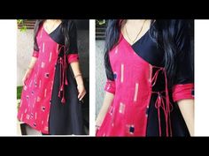 DIY Designer Kurti Cutting and Stitching|Full Angrakha kurti Cutting and Stitching|Kurti Cutting - YouTube Angrakha Kurti, Indian Kurti Designs, Easy Dress Sewing Patterns, New Kurti Designs, New Kurti, Kurti Patterns, Designer Kurti Patterns, Neck Designs For Suits, Stitching Dresses