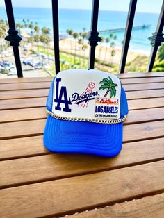 Very Limited! Los Angeles Dodgers Patch Trucker Hat, Baseball Hat, Rope Hat Hat Baseball, Los Angeles Dodgers, Baseball Hat, Trucker Hats, Trucker Cap, Game Day, Caps Hats, Trucker Hat, Accessories Hats