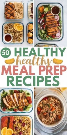 50 Healthy Meal Prep Recipes for Breakfast, Lunch & Dinner Nutritional Meal Prep Ideas, Healthy Lunch And Dinner Meal Prep, Meal Prep Recipes To Lower Cholesterol, Non Boring Meal Prep, Health Meal Prep Ideas Lunches, Paleo Prep Meals For The Week, Mealprep Chicken Recipes, Meal Prep Diet Plan, Healthy Meal Prep Burritos