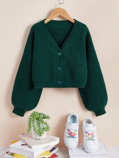 Green Cardigan Outfit, Cardigan Verde, Dark Green Cardigan, Dark Green Sweater, Rib Knit Cardigan, Plus Size Cardigans