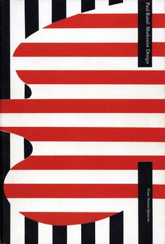 a book with black and white stripes on the cover, which has an abstract design