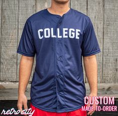 animal house 'college' full-button baseball fan jersey (navy) Collegiate Short Sleeve Jersey For College, Pre-shrunk Baseball Jersey For College Sports Season, Customizable Collegiate Baseball Jersey For College, Collegiate Pre-shrunk Baseball Jersey For Game Day, Fitted Baseball Jersey For Baseball Season, Collegiate Pre-shrunk Baseball Jersey For Sports Season, Fitted Baseball Jersey For College Sports Season, College Baseball Jersey For Sports Season, Collegiate Navy Tops For Baseball Season