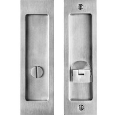 an image of two door handles on white background