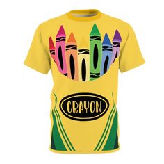 Crayon Shirt Costumes for Teachers Shirts for Teachers - Etsy Crayon Halloween Costume, Costumes For Teachers, Crayon Shirt, Teachers Shirts, Shirts For Teachers, Teacher Costumes, Teachers Gifts, School Dress, Family Halloween Costumes