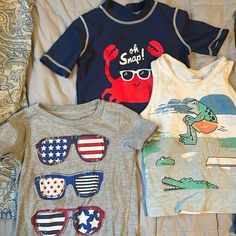 Cute 3t Boys Bundle -Swim Shirt, Tank, Short Sleeve Button Up, Long Sleeve, Light Jacket With Hood- Nwt, 3 Pants, Swim Trunks And Shorts. Pet Free, Smoke Free Home. Carters, Old Navy, Oshkosh, Disney And A Couple Others. Fun Summer Cotton Tops For Activities, Summer Short Sleeve Tops For Playtime, Summer Swimwear With Short Sleeves For Playtime, Summer Tops With Short Sleeves For Playtime, Playful Tops For Beach Season Playtime, Blue Summer Tops For Playtime, Playful Swimwear For Ocean Activities In Summer, Short Sleeve Swimwear For Beach Play, Cotton Tops For Beach Season Playwear